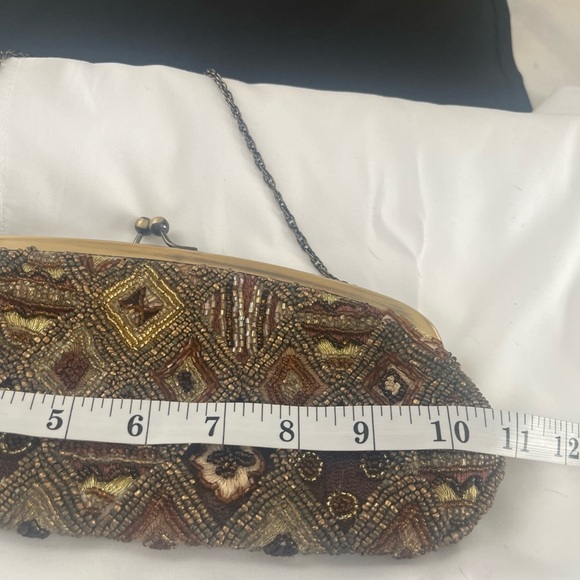 Santi beaded clutch Clutch - Brown and Gold - Picture 9 of 11